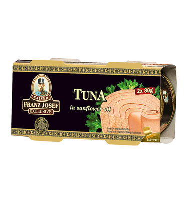 Tuňák steak ve slunečnicovém oleji 2x80g 